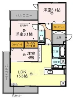 ラフィネ【3階】の間取り