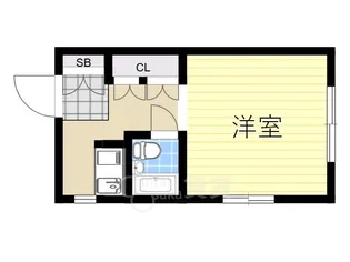 大阪府箕面市粟生間谷西5丁目【マンション】の間取り