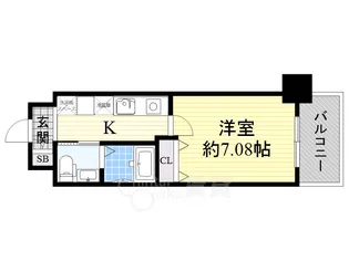CASSIA豊中三国【2階】の間取り