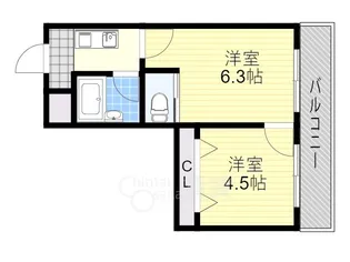 ローズハイツ【2階】の間取り