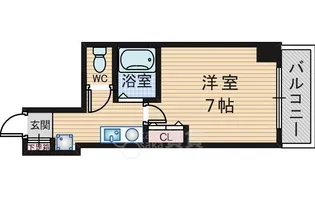 メッセージ関大前【3階】の間取り