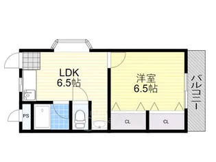 大阪府吹田市江坂町2丁目【マンション】の間取り