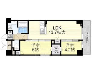 大阪府豊中市本町4丁目【マンション】の間取り