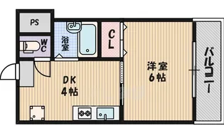 キャビン千里山【1階】の間取り