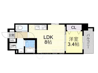 Luxe服部天神【2階】の間取り
