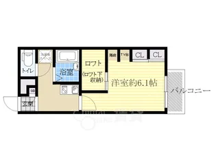 シティング石橋【1階】の間取り