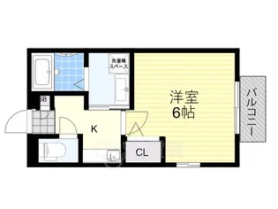 クレールウエスト【1階】の間取り