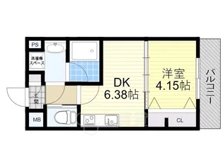 ガレリア南豊中【3階】の間取り