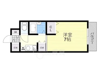 ベルビューレ千里山参番館【2階】の間取り