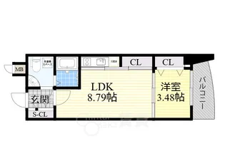 LaDouceur江坂【14階】の間取り