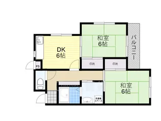 コスモハイツ【2階】の間取り