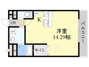 大阪府吹田市江坂町3丁目【マンション】の間取り