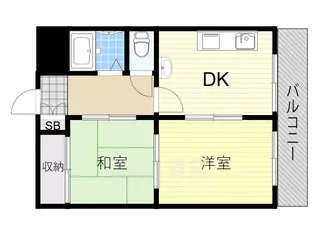 ローズハイツ【4階】の間取り