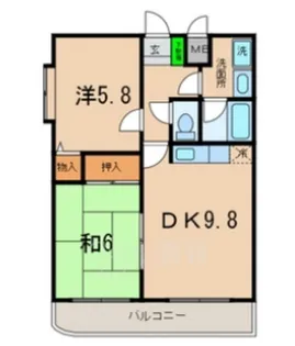 カーサファースト萩【1階】の間取り