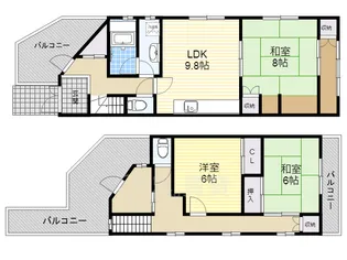 サンシャインセブン【4階】の間取り