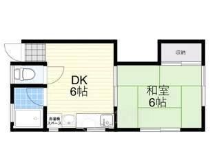 1DKの間取り画像