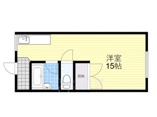 富士マンション【4階】の間取り