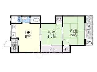 第二柳原マンション【2階】の間取り