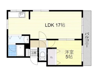 メゾンドリュウ桃園【1階】の間取り