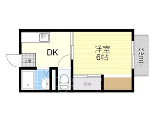 アーバンハイツ白島 C棟【2階】の間取り