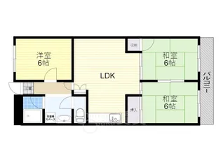 第3吉川コーポ【402号室】の間取り