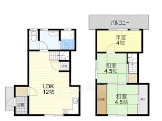 大阪府吹田市垂水町3丁目【一戸建】の間取り