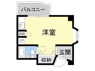 1Rの間取り画像