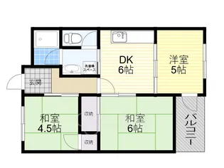 スカイハイツ曽根【3階】の間取り