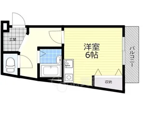ウエストリバー【3階】の間取り