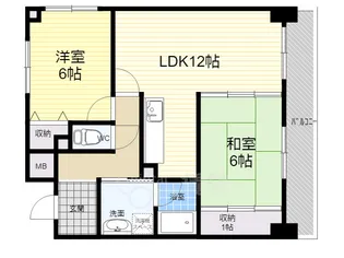 スプリングリバー2【3階】の間取り