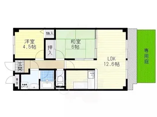 ボンヌ愛【1階】の間取り