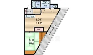 スカイホーム瀬川【2階】の間取り