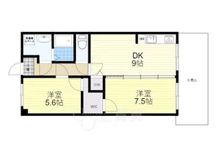 ハイツ清風【1階】の間取り