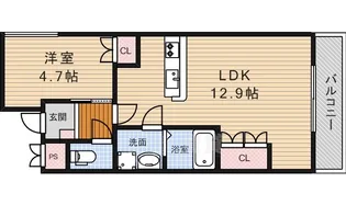 ハルコート箕面【3階】の間取り