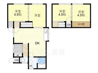 大阪府豊中市螢池北町2丁目【一戸建】の間取り