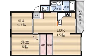 シャンボール八王寺【1階】の間取り