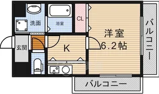 プレステージ天神3【2階】の間取り