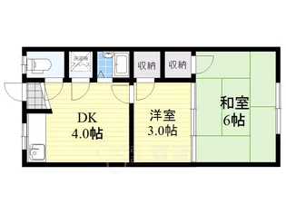 サンヴェルデ石橋【2階】の間取り