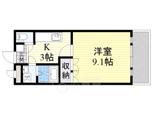 ルフルーヴ【1階】の間取り