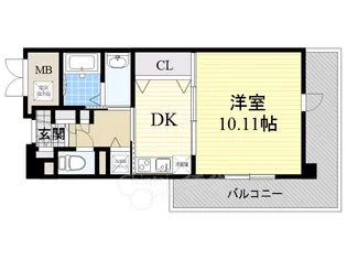 アパートメントハウス姫室【2階】の間取り