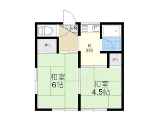 第一ハウス【2階】の間取り