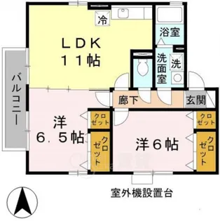 桃乃里【2階】の間取り