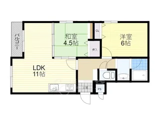 ゼファー2【2階】の間取り