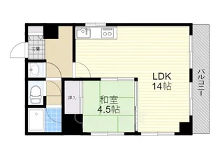 コアロード桃山台【5階】の間取り
