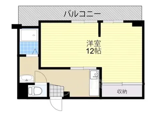 ウネサマンション【4階】の間取り