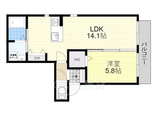 レオン・ホクセツ【3階】の間取り