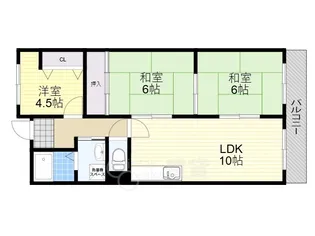 グリーンヒル池田【2階】の間取り