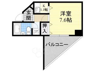 ナヴィール箕面【2階】の間取り