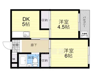グロー緑地公園【2階】の間取り