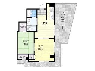 レーベンハウス江坂【5階】の間取り